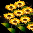 thumbnail image 5 of OriginalSourcing 4 Pcs Sunflower Solar Outdoor Lights Garden Stake Lights, Waterproof LED Solar Powered Lights for Patio Lawn Garden Yard Pathway Decoration, 5 of 8