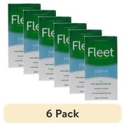 (6 pack) Fleet Saline Enema Latex Free Ready-To-Use Saline Laxative Regular 4.5 Oz 4 ct