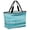 Turquoise, Aqua, White, variant on Teal Ombre Beach Bag for Women, Large Breathable Mesh Beach Tote Bag, Vintage Shabby Turquoise Abstract Art Sandproof Lightweight Travel Bags for Vacation Picnic Swimming Pool 15.7"x15.7"x9.1"
