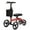 Red, variant on ELENKER Foldable Knee Walker with 10" Front Wheels Steerable Scooter Crutch Alternative, Black