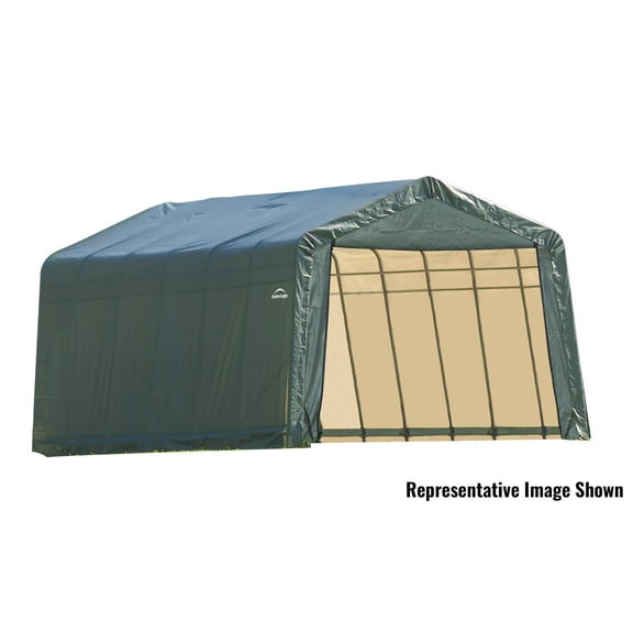 ShelterLogic 13' x 28' x 10' Green Carport