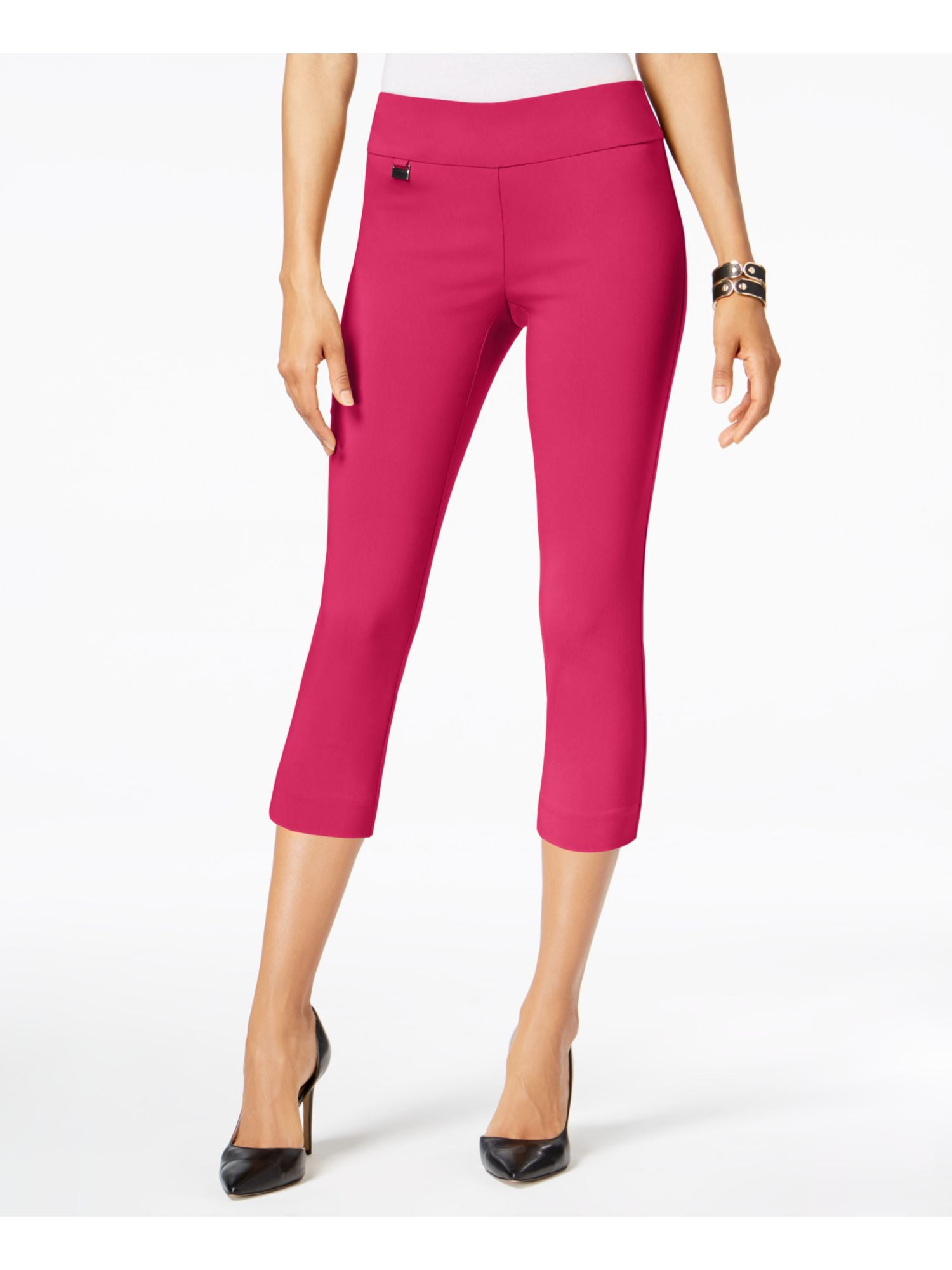 ALFANI Womens Pink Capri Pants Size: 14 