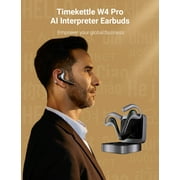Timekettle W4 Pro AI Interpreter Earbuds(Grey),Translator Device Supporting 40 Languages,Translator Earbuds for Call and Video Translation,APP Work with iOS and Android
