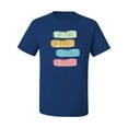thumbnail image 2 of Positive Vibe Be Kind Brave Thankful Be Yourself Inspirational/Christian Men's Graphic T-Shirt, Royal, 2XL, 2 of 3