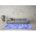 thumbnail image 3 of Ahgly Company Indoor Rectangle Abstract Blue Contemporary Area Rugs, 5' x 7', 3 of 4