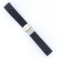 thumbnail image 3 of 20mm Waterproof Silicone Watch Band Strap with Stainless Steel Clasp Buckle (Black), 3 of 3