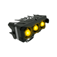 thumbnail image 3 of Faro LED rectangular para moto Rasen 3 lupas luz amarilla-blanca azul, 3 of 7