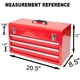 thumbnail image 2 of Caja de Herramientas portátil de Acero con 3 cajones (50.8 cm), Color Rojo, 2 of 8