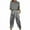 Gray, variant on MuZeFu Fall Outfits for Women 2024 Sets Womens Fall Fashion 2024 Outfits Women's Spring And Summer V-neck Loose Lapel Long Sleeved Shirt Wide Leg Pants Color Set