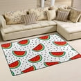 thumbnail image 2 of SKYSONIC Lightweight Soft Area Rugs Watermelon Slices with Seeds White Floor Mat Doormat for for Rooms Entrance Hardwood Floor Living Room Nursery Rugs, 31x20 inch, 2 of 6