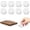 Clear 8 PCS, variant on Clearance! 4 PCS Non Cutting Board Feet 1.6 Inch - Self Adhesive Silicone Pads No Screws Needed - Thick Reusable Washable Gripper Pads for Countertops Boards Trays Furniture (4/8/12 Packs)