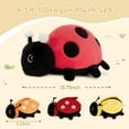 thumbnail image 4 of MorisMos 4Pcs Ladybug Stuffed Animal, Mother Ladybird Plush Toys Pillow with 3 Small Baby Plush Toys, 4 of 8