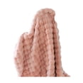 thumbnail image 2 of 140x200cm Faux Rabbit Fleece Blanket - Soft Double-Sided All-Season Solid Color Blanket, Warm Flannel Throw for Sofa, Bed & Home Use, 2 of 8