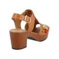 thumbnail image 3 of Sandalias Mujer UMMA Decoracion Flores cafe 23, 3 of 5