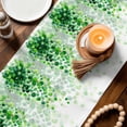 thumbnail image 3 of Spring Green Leaves Table Runner 70 Inches, Watercolor Country Vines Botanical Bed Runner Dresser Scarves Tabletop for Indoor Outdoor Parties/Ceremony/Banquet, 13" x 70", 3 of 9