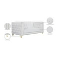 thumbnail image 2 of Meridian Furniture Michelle White Vegan Leather Loveseat, 2 of 13