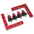 thumbnail image 3 of Positioning Ruler, Fixing Clamp, Wear Resistance Aluminum Alloy Woodworking For Positioning DIY Requirements Carpenter 140X140MM, 3 of 8