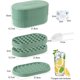 thumbnail image 2 of Ice Cube Tray with Lid, Silicone Ice Cube Mold, 72 PCS, Space Saving and Stackable, Easy to Release, BPA Free, Good for Whiskey/Cocktail/Drinks(Green), 2 of 5