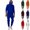 Blue, variant on Hooded Flannel Sports Casual Solid Color Two-piece Men's Long Sleeved Hoodie,2024 Tall and Big Mens Basic Tops