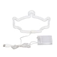 thumbnail image 4 of Luz de noche LED de neón recargable por USB, resistente al agua, funciona con pilas, con brillo cálido de PVC ABS para mesita de noche, 200 lm, 4 of 8