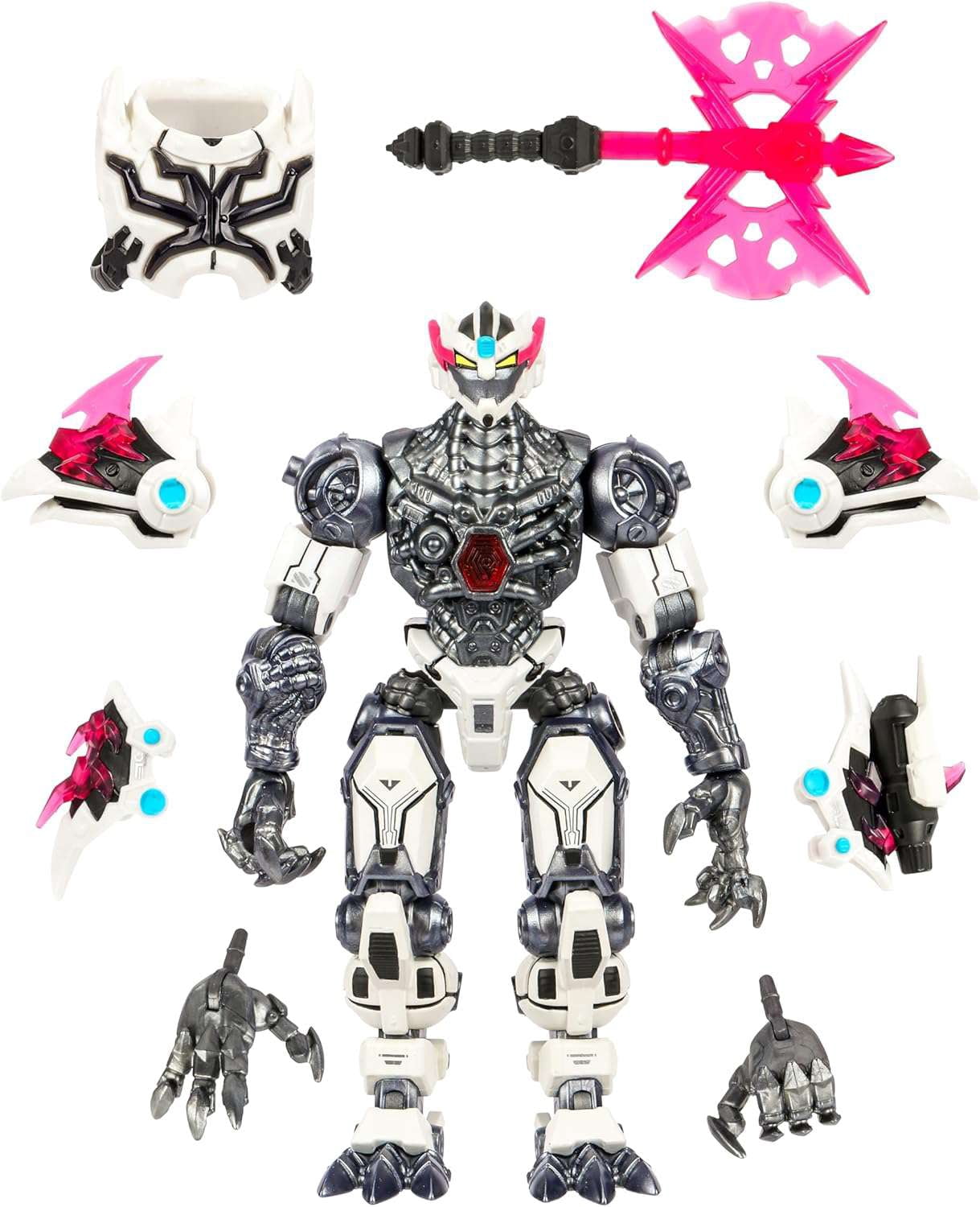 MrBeast Lab Platinum Series 6.5” Tiger Battle Titan Collector Figure, Extreme Detailing, Premium Packaging, 35 Points Of Articulation, Ages 5+