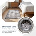 thumbnail image 7 of Unique Bargains Ultra Soft Non Slip Machine Washable Chenille Bath Mat Grey 24" x 16", 7 of 7