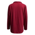 thumbnail image 4 of Womens Summer Clothes Kelon Dressy Tops for Women Long Sleeve Crew Neck Oversized Shirt Clothing Work Blouses Business Casual Outfits, XL, 4 of 5