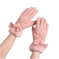 thumbnail image 5 of Lilgiuy Winter Gloves for Women Cold Weather Thermal Solid Color Soft Ski Snow Gloves Windproof Touchscreen Gloves for Running Cycling Driving Mountaining Pink, 5 of 5