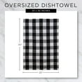 thumbnail image 6 of Contemporary Home Living Farmhouse-style Buffalo Check Kitchen Dishtowels - 30" - White and Tan -, 6 of 6