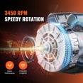 thumbnail image 2 of 3HP Air Compressor Electric Motor 230V 15.5A 3450RPM 56 Frame CW/CCW Rotation, 2 of 10