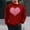Red(New), variant on PNTUTB Men's Valentine's Day Fashion Print Casual Long Sleeve Crew Neck Pullover Loose Comfortable Sweatshirts