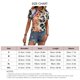 thumbnail image 4 of Camisa de manga corta para mujer, jersey con cuello redondo y estampado colorido, Top de manga corta para mujer para verano, 4 of 7