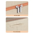 thumbnail image 4 of Bin De Almacenamiento De Ropa, Marco De Metal Contenedor De Almacenamiento De Manta De Tela Plegable Con Ventana Transparente 2 Aberturas Caqui, 4 of 7