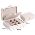 thumbnail image 4 of 2022 Jewelry Organizer Display Travel Jewellery Case Boxes Travel Portable Jewelry Box Leather Storage Organizer Earring Holder zanglan6ge, 4 of 6