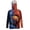 Basketball Fire Lightning Print Blue Orange, variant on SEANATIVE Men's Hooded Fishing Shirt Sun Protection Full Coverage Running Fishing Hoodie UV Protection Long Sleeve Hiking Clothes with Mesh Face Mask, XL, T-Rex Black