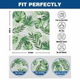 thumbnail image 6 of Tropical Plant Chair Covers Set of 4 Green Palm Leaves Watercolor Summer Chair Back Covers Stretch Removable Washable Slipcovers Protector for Dining Room Kitchen Party Decor, 6 of 9