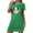 Green, variant on Aboser Womens Halloween Nightgown Funny Print Mini Sleepdress Casual Short Sleeve Holiday Loungewear Cute Round Neck Nightshirts Loose Fit Sleepwear