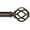 Bronze, variant on Gold Curtain Rods for Windows 48 to 84 inch, 1 inch Adjustable Decorative Curtain Rod 32 to 86 inch (2.6-7.1ft), Single Drapery Rod with Twisted Cage Ends