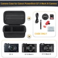 thumbnail image 3 of WWS-Camera Case for Canon PowerShot G7 X Mark II/ G7X Mark III Digital Camera, G7X Mark III Vlogging Camera Travel Hard Bag, Protective Storage Cover Holder for Batteries, SD Card and Cable, Black, 3 of 4