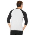 thumbnail image 2 of Bella+Canvas Unisex 3/4-Sleeve Baseball Tee, 2 of 5