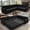 Chenille Black, variant on 104'' Pull Out Couch, Convertible Sleeper Sofa Bed Queen, Upholstered Sectional Sofa with Mattress, 6-Seater L-Shaped Couch, Modern Sectional Couches for Living Room, Apartment, Studio, Beige