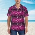 thumbnail image 2 of Fotbe Snowflakes And Christmas Camisa Hawaiana para Hombre Unisex – Camisa Casual de Verano con Botones de Manga Corta de Algodón y Lino,3X-Large, 2 of 7