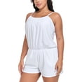 thumbnail image 6 of Ocean Blues Women's Plus Size One Piece Boyleg Jumpsuit One Piece Bathing Suits, 6 of 8