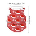 thumbnail image 3 of huayou Christmas Pet Sleeveless Vest, Santa Hat & Snowflake Printed Dog Cat Tank Top, Holiday Warm Clothes for Small Medium Pets, M Size, 3 of 7