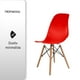 thumbnail image 5 of Sillas Minimalistas HOMEASY Color Rojo Set de 2, 5 of 6