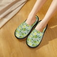 thumbnail image 4 of House Slippers for Women Men - Cute Limes Purple Flowers Lightweight House Shoes Fuzzy Slippers, Soft Slip-On Cozy House Slippers for Woman Indoor Outdoor, 4 of 7
