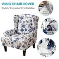 thumbnail image 4 of SHANNA Wingback Chair Slipcovers 2-Piece Stretch Fabric Wing Chair Cover with Cushion Cover Armchair Sofa Furniture Protector, 4 of 9