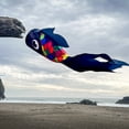 thumbnail image 5 of In the Breeze 5225 — 30-inch Black & Rainbow Damsel Fish — Colorful Fishsock Hanging Garden Decor with Detailed Printed Graphics, 5 of 7