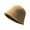 Khaki, variant on harmtty Warm Round Dome Short Brim Thick Warm Bucket Hat Women Winter Knitting Wool Basin Hat Fashion Accessories Light Beige
