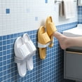 thumbnail image 6 of Wall-Mounted Umbrella & Slipper Rack with Drip Tray, Adhesive Mount for Bathroom, Entryway, or behind Door Storage, Style A, by IHXORA, 6 of 6
